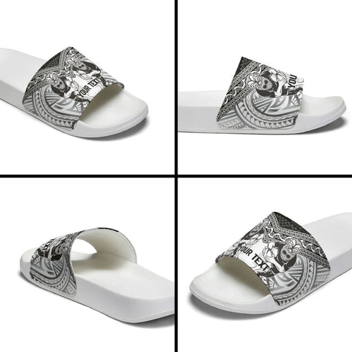 Custom Rugby New Zealand Black Fern Slide Sandals Niho Taniwha Inspired