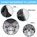 Custom Rugby New Zealand Black Fern Spare Tire Cover Niho Taniwha Inspired