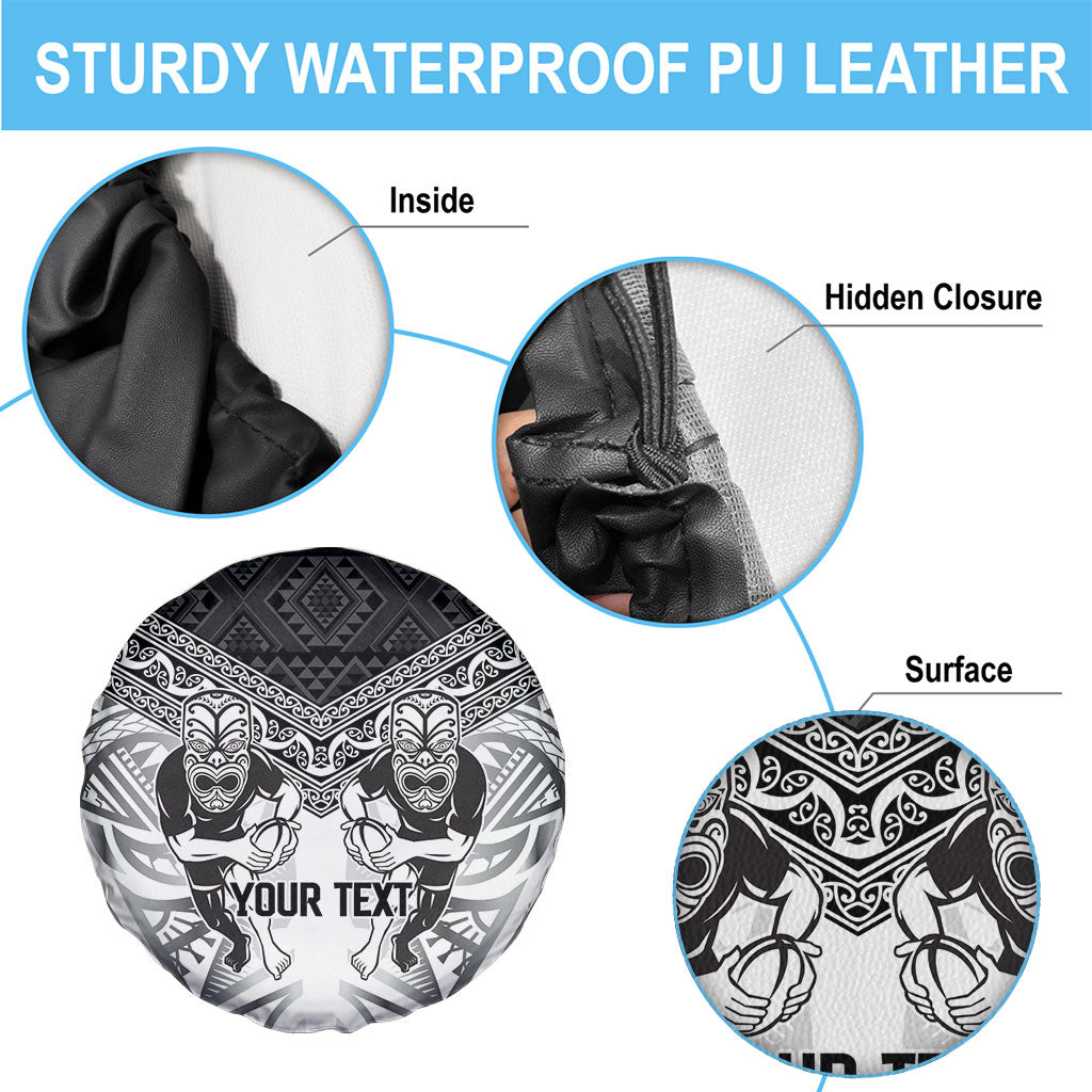 Custom Rugby New Zealand Black Fern Spare Tire Cover Niho Taniwha Inspired