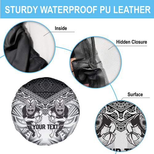 Custom Rugby New Zealand Black Fern Spare Tire Cover Niho Taniwha Inspired