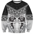 Custom Rugby New Zealand Black Fern Sweatshirt Niho Taniwha Inspired