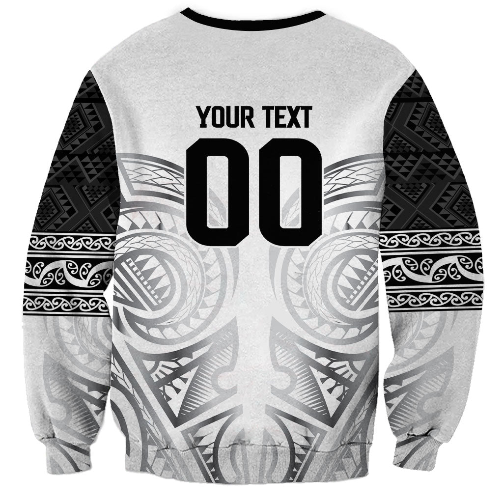 Custom Rugby New Zealand Black Fern Sweatshirt Niho Taniwha Inspired