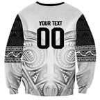 Custom Rugby New Zealand Black Fern Sweatshirt Niho Taniwha Inspired