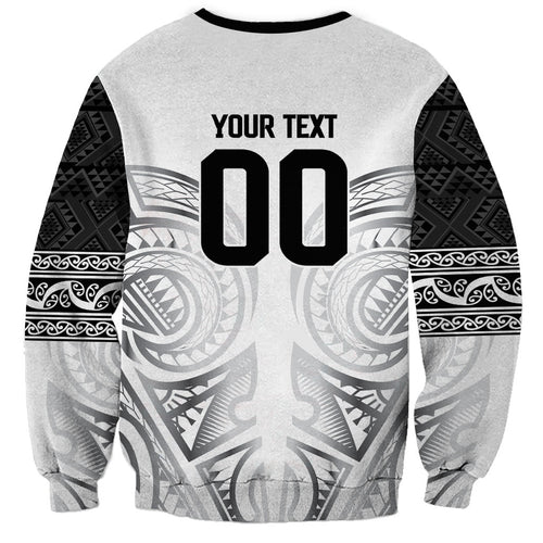 Custom Rugby New Zealand Black Fern Sweatshirt Niho Taniwha Inspired
