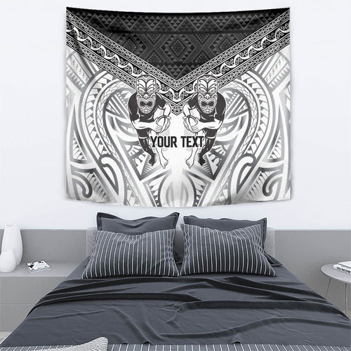 Custom Rugby New Zealand Black Fern Tapestry Niho Taniwha Inspired