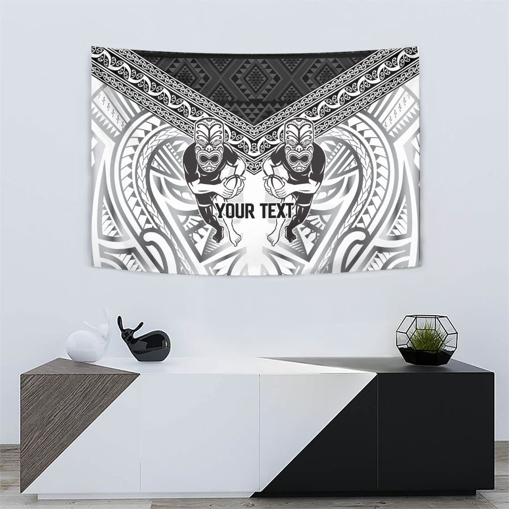 Custom Rugby New Zealand Black Fern Tapestry Niho Taniwha Inspired