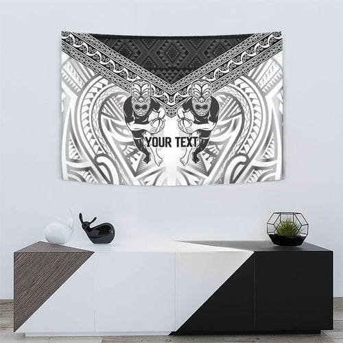 Custom Rugby New Zealand Black Fern Tapestry Niho Taniwha Inspired