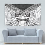 Custom Rugby New Zealand Black Fern Tapestry Niho Taniwha Inspired