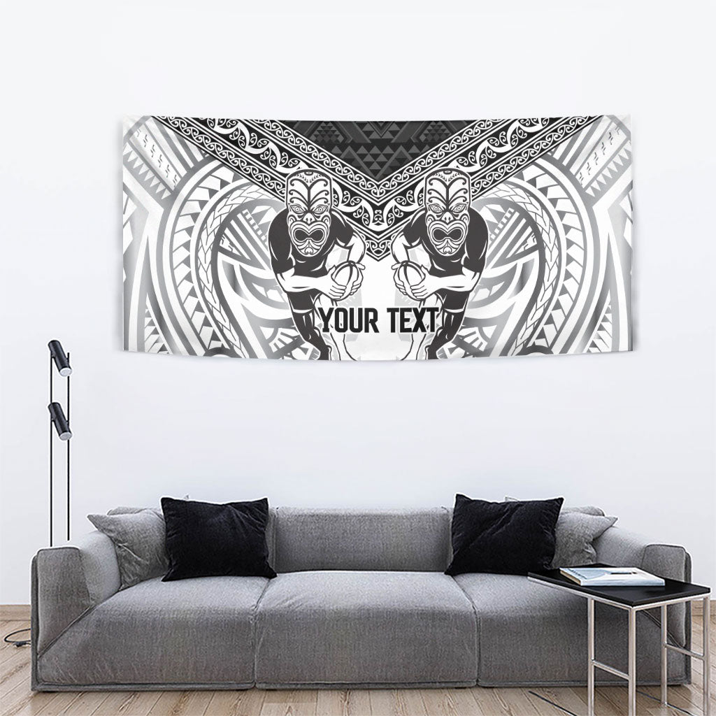Custom Rugby New Zealand Black Fern Tapestry Niho Taniwha Inspired