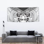 Custom Rugby New Zealand Black Fern Tapestry Niho Taniwha Inspired