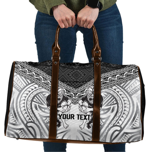 Custom Rugby New Zealand Black Fern Travel Bag Niho Taniwha Inspired