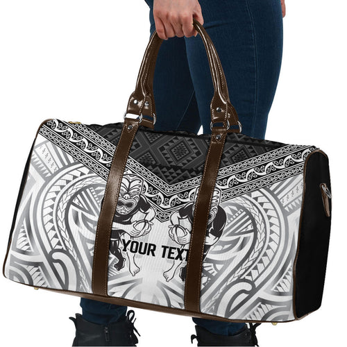 Custom Rugby New Zealand Black Fern Travel Bag Niho Taniwha Inspired