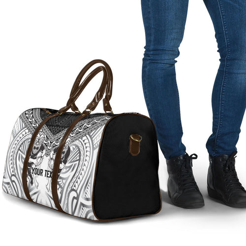 Custom Rugby New Zealand Black Fern Travel Bag Niho Taniwha Inspired