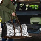 Custom Rugby New Zealand Black Fern Travel Bag Niho Taniwha Inspired