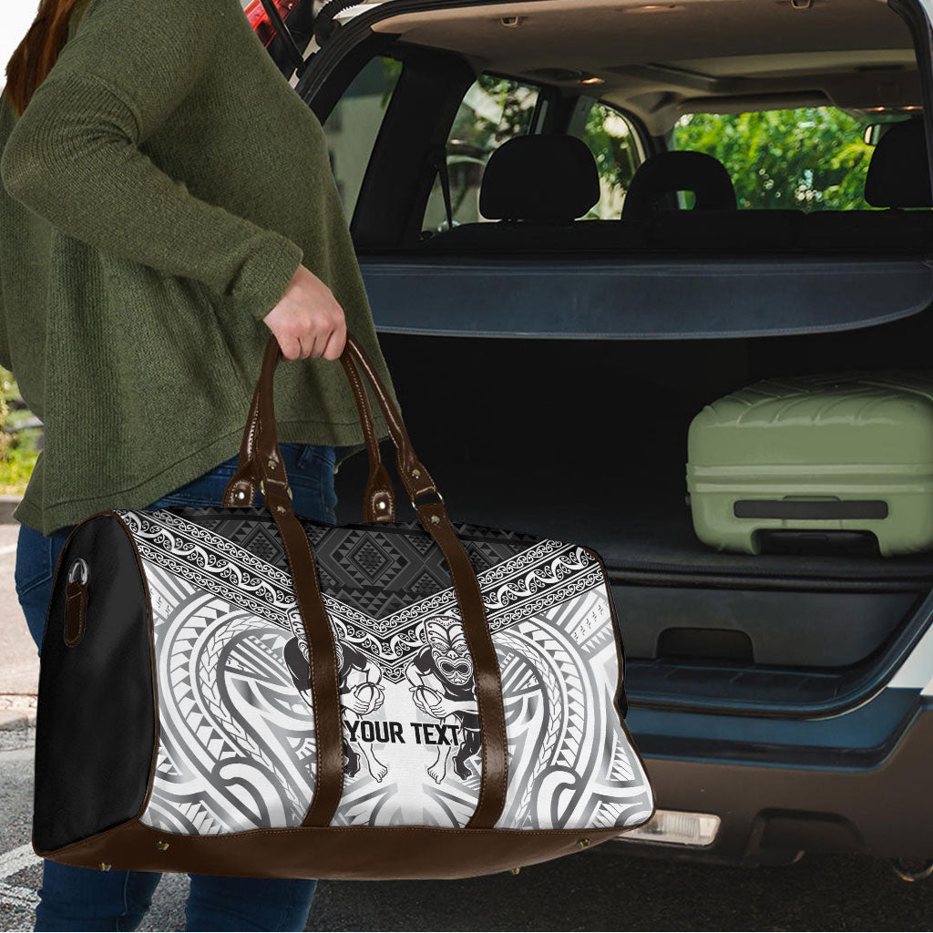 Custom Rugby New Zealand Black Fern Travel Bag Niho Taniwha Inspired