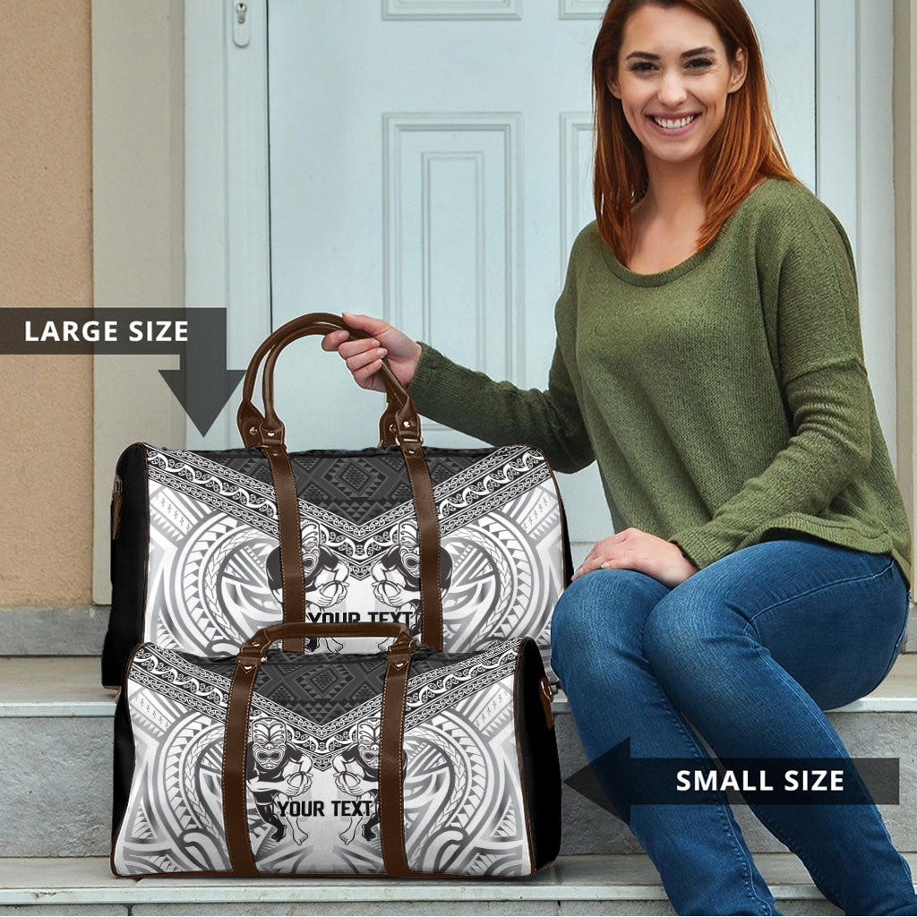 Custom Rugby New Zealand Black Fern Travel Bag Niho Taniwha Inspired