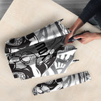 Custom Rugby New Zealand Black Fern Umbrella Niho Taniwha Inspired