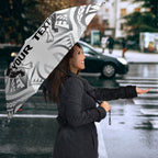 Custom Rugby New Zealand Black Fern Umbrella Niho Taniwha Inspired