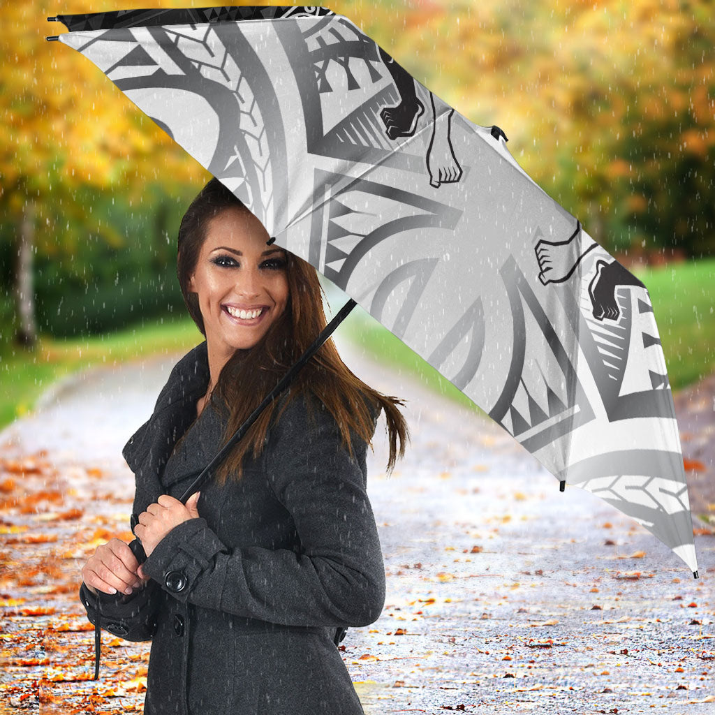 Custom Rugby New Zealand Black Fern Umbrella Niho Taniwha Inspired