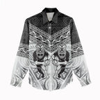 Custom Rugby New Zealand Black Fern Women Casual Shirt Niho Taniwha Inspired