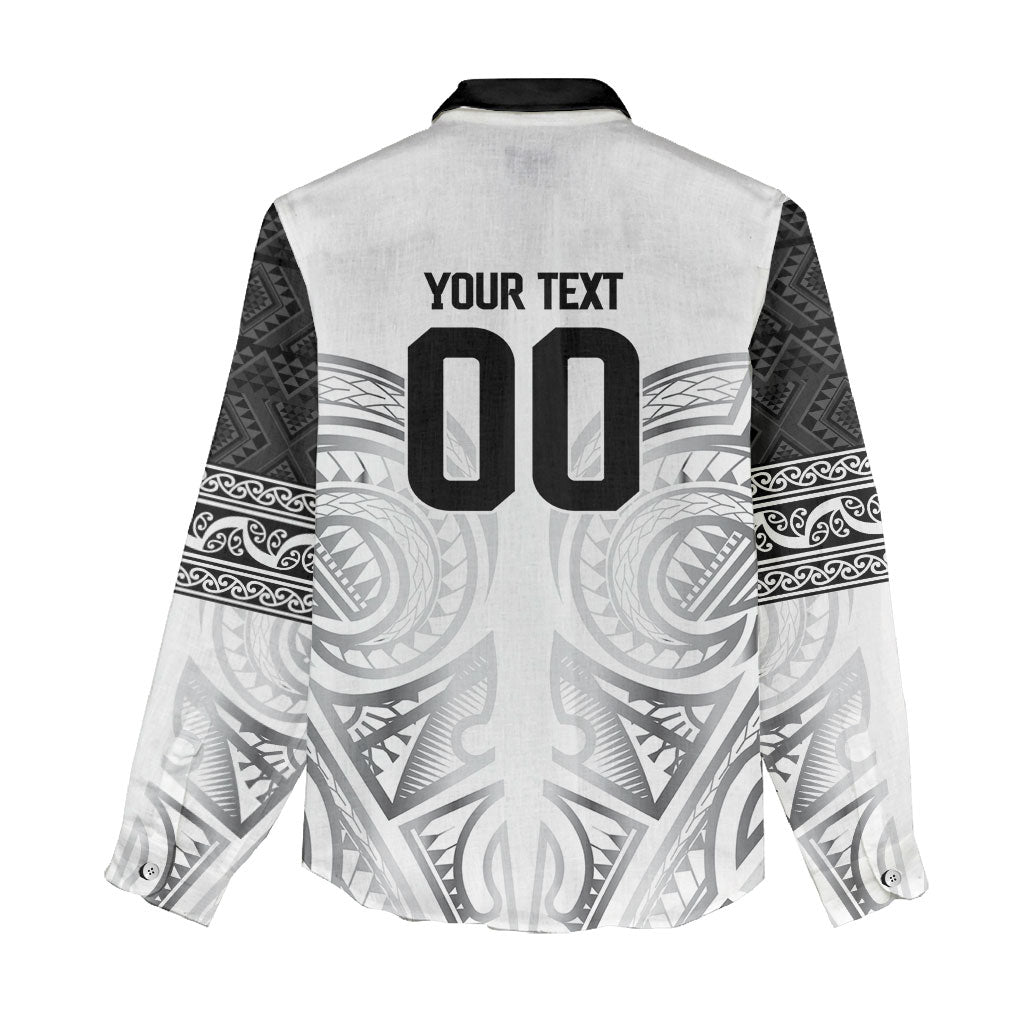 Custom Rugby New Zealand Black Fern Women Casual Shirt Niho Taniwha Inspired