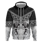 Custom Rugby New Zealand Black Fern Zip Hoodie Niho Taniwha Inspired
