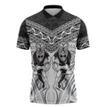 Custom Rugby New Zealand Black Fern Zipper Polo Shirt Niho Taniwha Inspired
