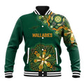 Australia Rugby National Heritage Custom Baseball Jacket Indigenous Aboriginal Dot Art