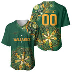 Australia Rugby National Heritage Custom Baseball Jersey Indigenous Aboriginal Dot Art