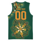 Australia Rugby National Heritage Custom Basketball Jersey Indigenous Aboriginal Dot Art