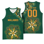 Australia Rugby National Heritage Custom Basketball Jersey Indigenous Aboriginal Dot Art