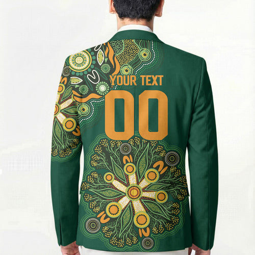 Australia Rugby National Heritage Custom Blazer Indigenous Aboriginal Dot Art