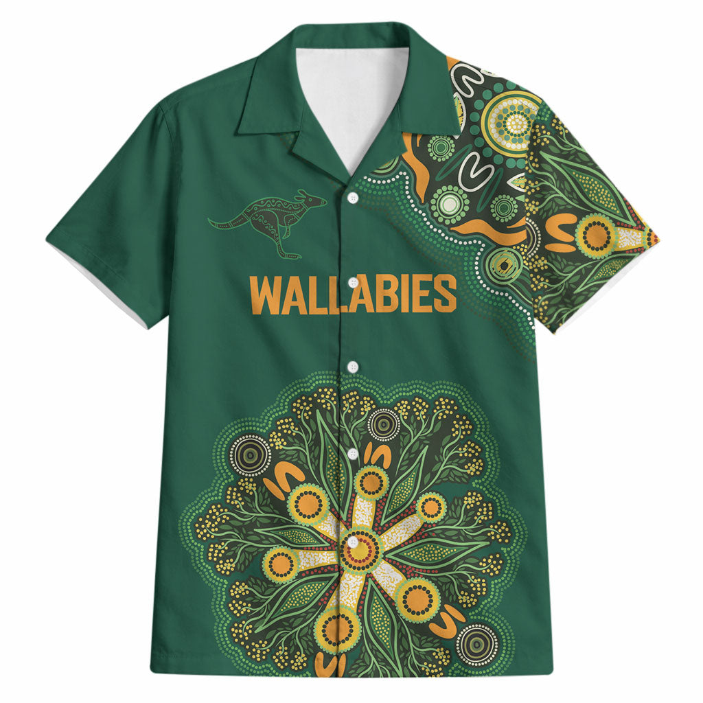 Australia Rugby National Heritage Custom Hawaiian Shirt Indigenous Aboriginal Dot Art