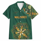 Australia Rugby National Heritage Custom Hawaiian Shirt Indigenous Aboriginal Dot Art