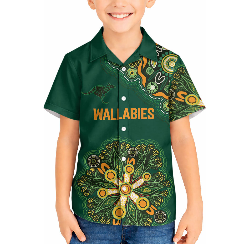 Australia Rugby National Heritage Custom Hawaiian Shirt Indigenous Aboriginal Dot Art