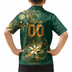 Australia Rugby National Heritage Custom Hawaiian Shirt Indigenous Aboriginal Dot Art