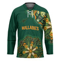 Australia Rugby National Heritage Custom Hockey Jersey Indigenous Aboriginal Dot Art