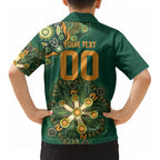 Australia Rugby National Heritage Custom Kid Hawaiian Shirt Indigenous Aboriginal Dot Art