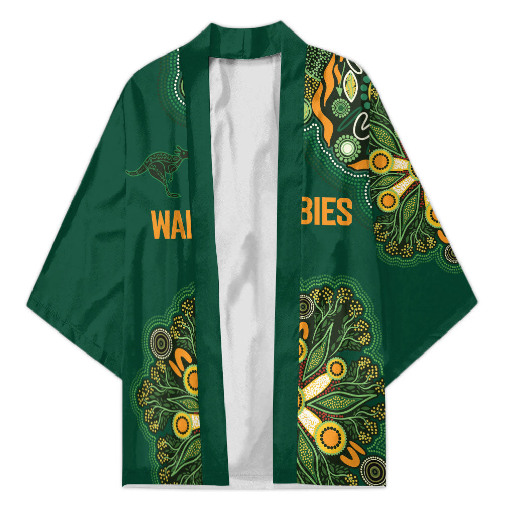 Australia Rugby National Heritage Custom Kimono Indigenous Aboriginal Dot Art