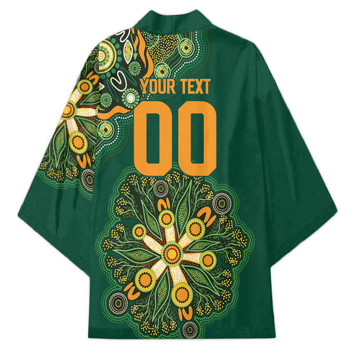 Australia Rugby National Heritage Custom Kimono Indigenous Aboriginal Dot Art