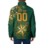 Australia Rugby National Heritage Custom Padded Jacket Indigenous Aboriginal Dot Art