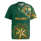 Australia Rugby National Heritage Custom Rugby Jersey Indigenous Aboriginal Dot Art