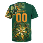 Australia Rugby National Heritage Custom Rugby Jersey Indigenous Aboriginal Dot Art