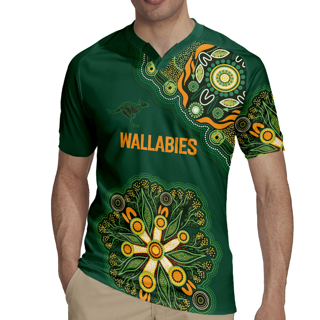 Australia Rugby National Heritage Custom Rugby Jersey Indigenous Aboriginal Dot Art
