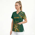 Australia Rugby National Heritage Custom Scrub Top Indigenous Aboriginal Dot Art