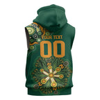 Australia Rugby National Heritage Custom Sleeveless Hoodie Indigenous Aboriginal Dot Art