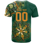 Australia Rugby National Heritage Custom T Shirt Indigenous Aboriginal Dot Art