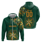Australia Rugby National Heritage Custom Zip Hoodie Indigenous Aboriginal Dot Art