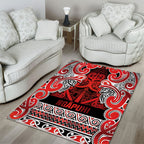 Aotearoa Iwi Ngapuhi Area Rug Maori Wharenui House Tribal Pattern