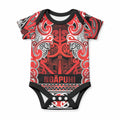 Aotearoa Iwi Ngapuhi Baby Onesie Maori Wharenui House Tribal Pattern